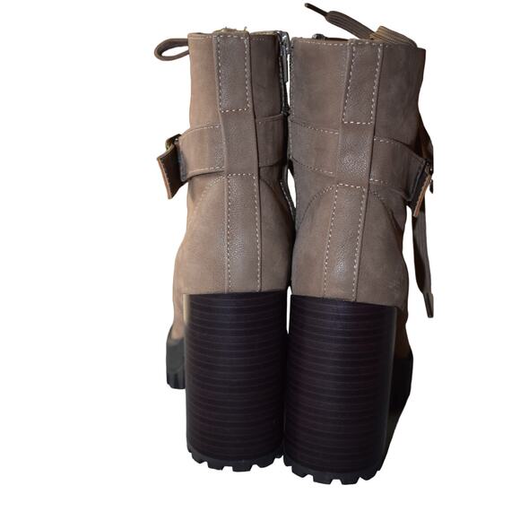 Bamboo Chunky Platform Boots Size 6 - Picture 2 of 6